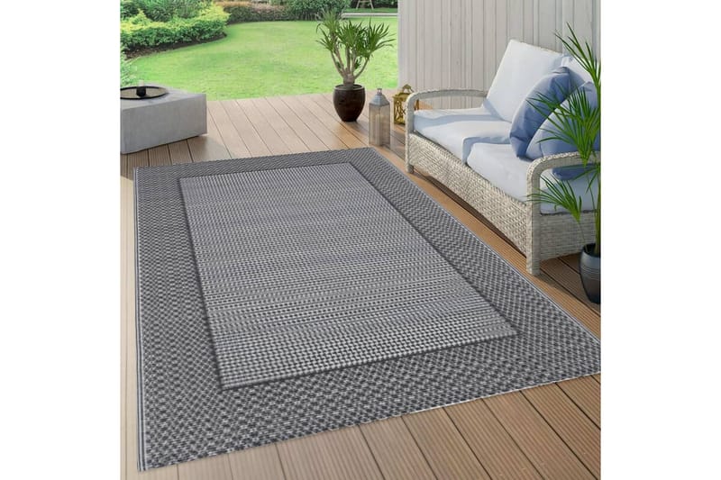 Utomhusmatta grå 160x230 cm PP - Textilier & mattor - Mattor - Utomhusmattor
