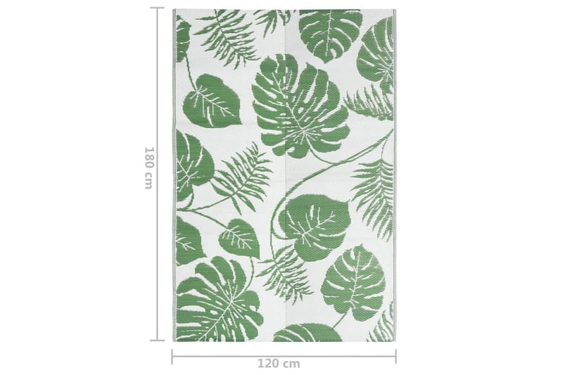 Utomhusmatta grön 120x180 cm PP - Grön - Textilier & mattor - Mattor - Utomhusmattor