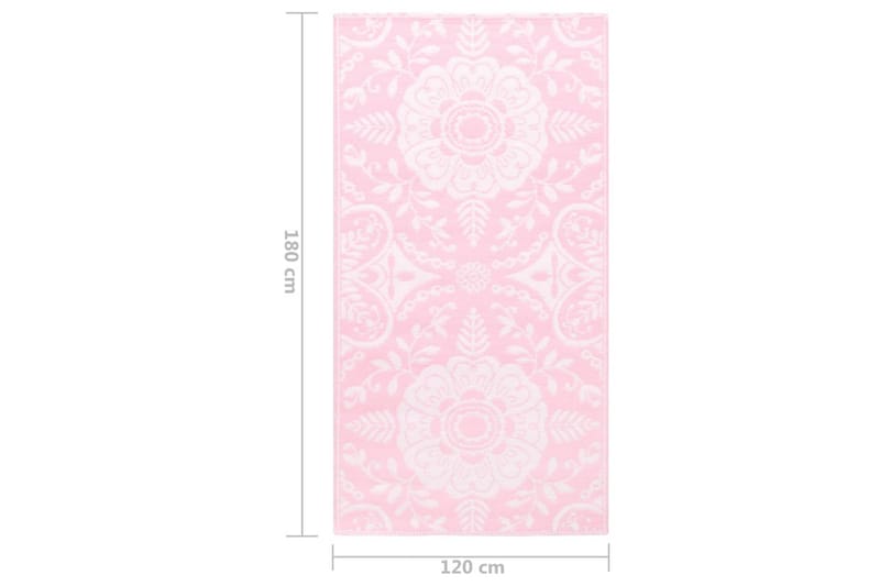 Utomhusmatta rosa 120x180 cm PP - Rosa - Textilier & mattor - Mattor - Utomhusmattor