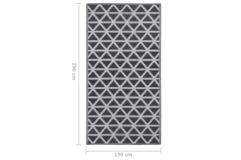 Utomhusmatta svart 190x290 cm PP - Svart - Textilier & mattor - Mattor - Utomhusmattor