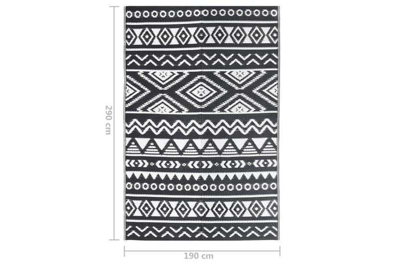Utomhusmatta svart 190x290 cm PP - Svart - Textilier & mattor - Mattor - Utomhusmattor