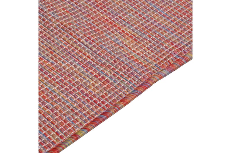 Utomhusmatta plattvävd 120x170 cm röd - Röd - Textilier & mattor - Mattor - Utomhusmattor