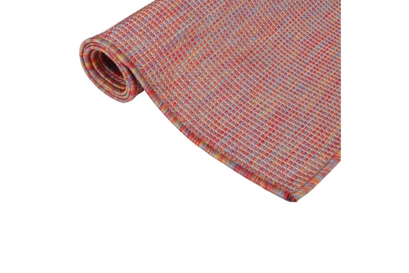 Utomhusmatta plattvävd 120x170 cm röd - Röd - Textilier & mattor - Mattor - Utomhusmattor