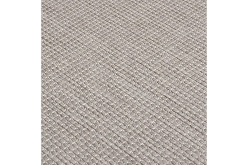 Utomhusmatta plattvävd 120x170 cm taupe - Taupe - Textilier & mattor - Mattor - Utomhusmattor