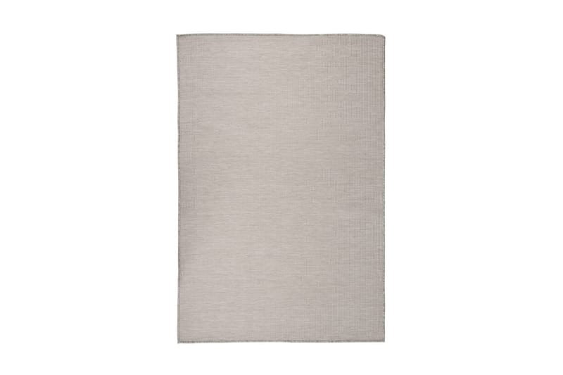 Utomhusmatta plattvävd 120x170 cm taupe - Taupe - Textilier & mattor - Mattor - Utomhusmattor