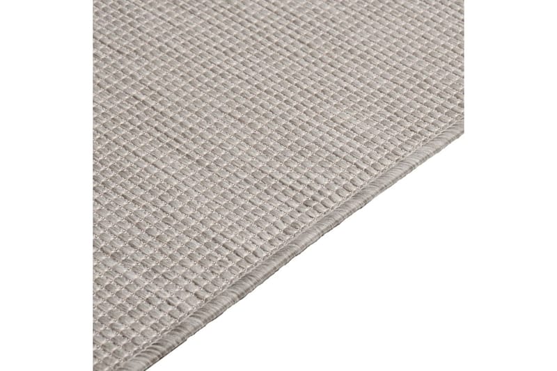 Utomhusmatta plattvävd 120x170 cm taupe - Taupe - Textilier & mattor - Mattor - Utomhusmattor