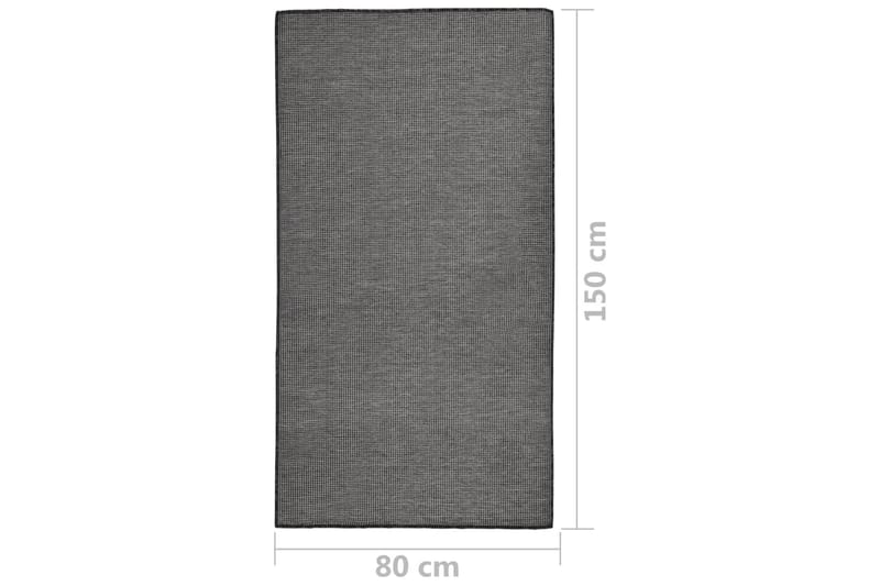 Utomhusmatta plattvävd 80x150 cm grå - Grå - Textilier & mattor - Mattor - Utomhusmattor