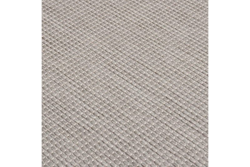 Utomhusmatta plattvävd 80x150 cm taupe - Taupe - Utomhusmattor