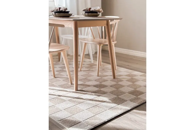 Wiltonmatta Hawaii Chess 200x200 cm, Linne - 200x200 cm, Linne - Textilier & mattor - Mattor - Utomhusmattor