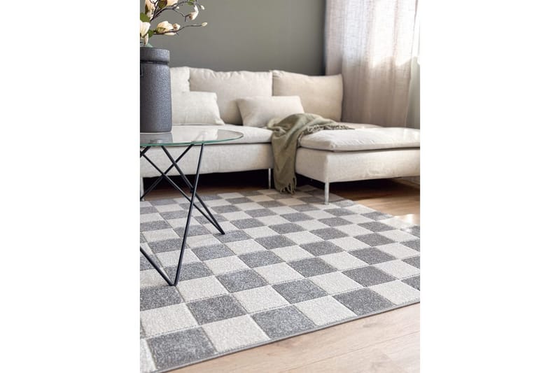 Wiltonmatta Hawaii Chess 280x280 cm, Grå - 280x280 cm, Grå - Textilier & mattor - Mattor - Utomhusmattor