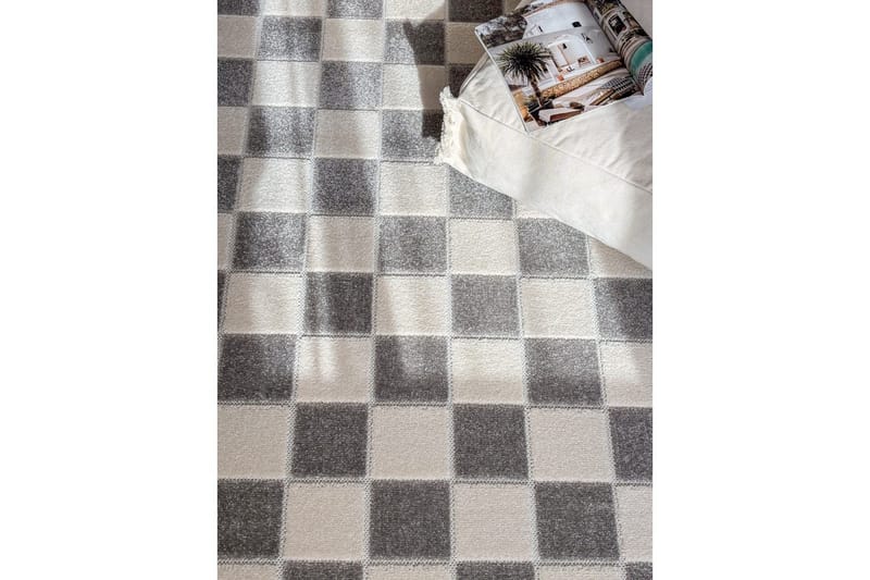 Wiltonmatta Hawaii Chess 280x280 cm, Grå - 280x280 cm, Grå - Textilier & mattor - Mattor - Utomhusmattor