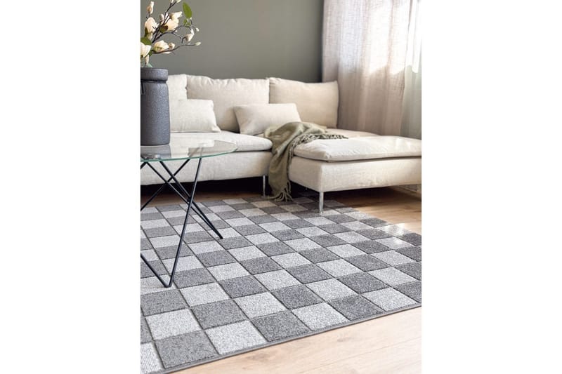 Wiltonmatta Hawaii Chess 280x280 cm, Grafit - 280x280 cm, Grafit - Textilier & mattor - Mattor - Utomhusmattor