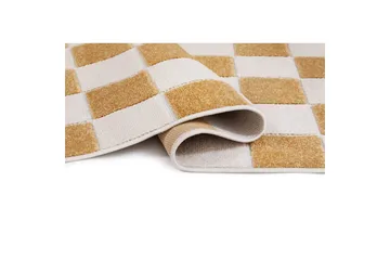 Wiltonmatta Hawaii Chess 280x280 cm, Gul - 280x280 cm, Gul - Textilier & mattor - Mattor - Utomhusmattor