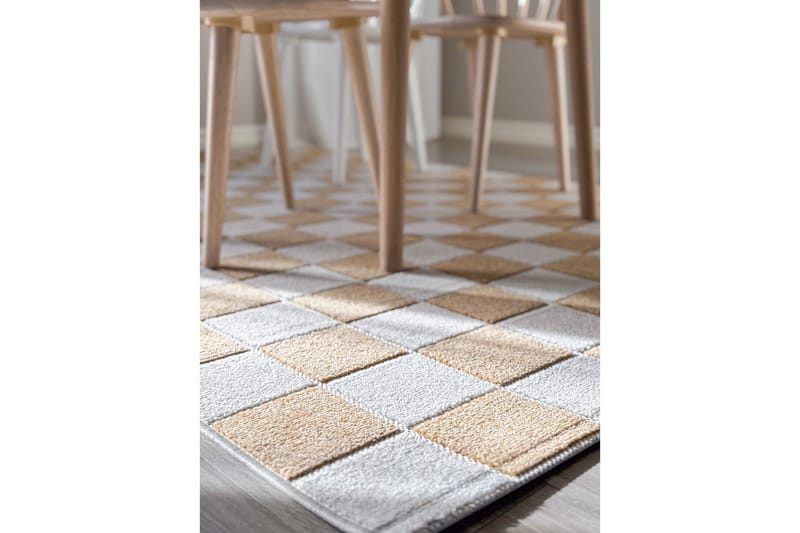 Wiltonmatta Hawaii Chess 280x280 cm, Gul - 280x280 cm, Gul - Textilier & mattor - Mattor - Utomhusmattor