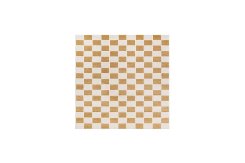 Wiltonmatta Hawaii Chess 280x280 cm, Gul - 280x280 cm, Gul - Textilier & mattor - Mattor - Utomhusmattor