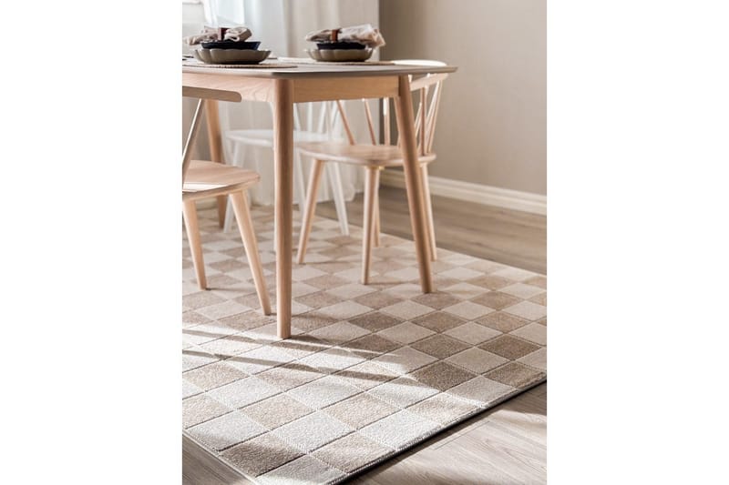 Wiltonmatta Hawaii Chess 280x280 cm, Linne - 280x280 cm, Linne - Textilier & mattor - Mattor - Utomhusmattor