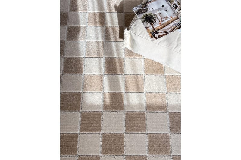 Wiltonmatta Hawaii Chess 280x280 cm, Linne - 280x280 cm, Linne - Textilier & mattor - Mattor - Utomhusmattor