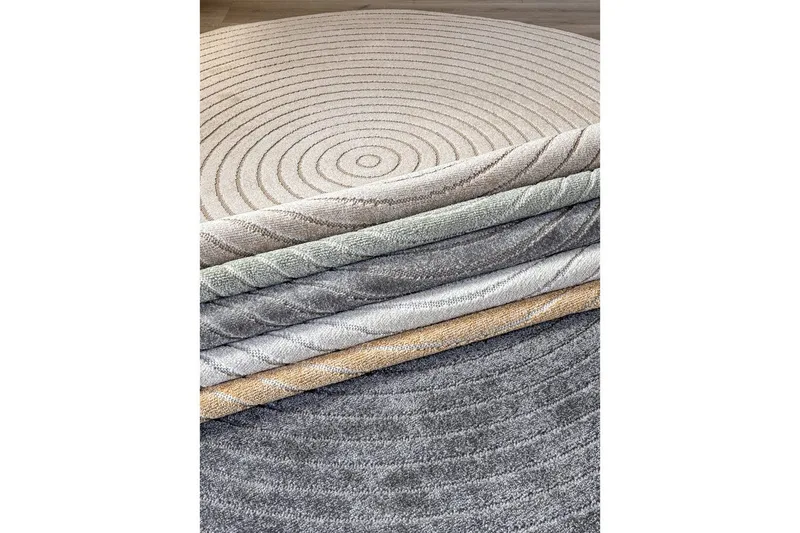 Wiltonmatta Hawaii Circle 200x200 cm, Creme - 200x200 cm, Creme - Textilier & mattor - Mattor - Utomhusmattor