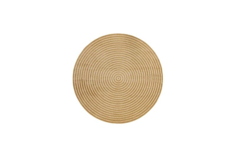 Wiltonmatta Hawaii Circle 200x200 cm, Gul - 200x200 cm, Gul - Textilier & mattor - Mattor - Stora mattor