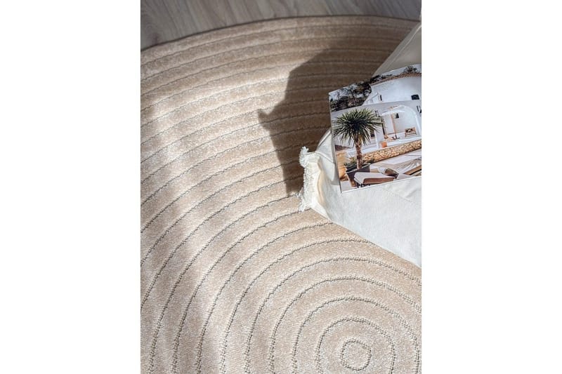 Wiltonmatta Hawaii Circle 200x200 cm, Linne - 200x200 cm, Linne - Textilier & mattor - Mattor - Stora mattor