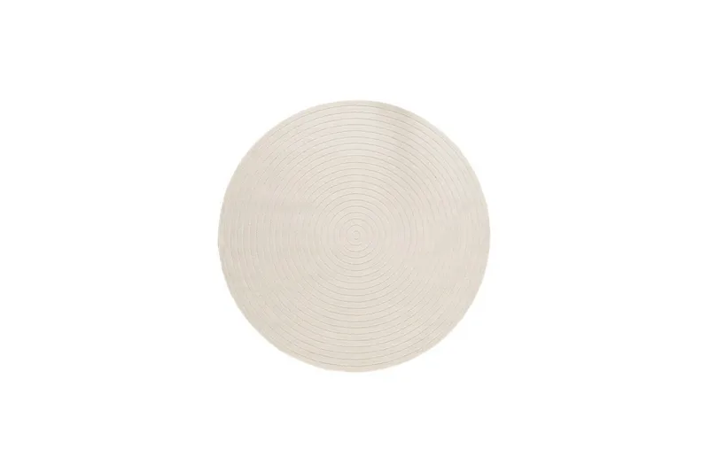 Wiltonmatta Hawaii Circle 240x240 cm, Creme, 240x240 cm, Creme