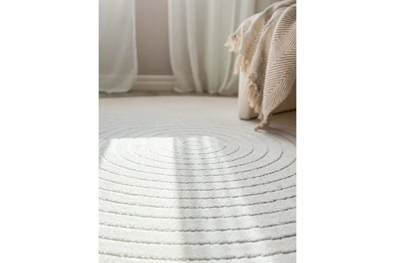 Wiltonmatta Hawaii Circle 240x240 cm, Creme - 240x240 cm, Creme - Textilier & mattor - Mattor - Stora mattor