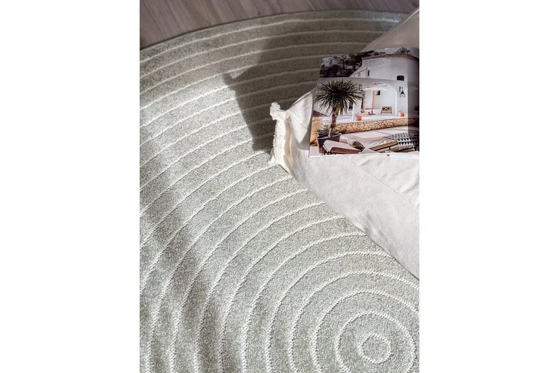 Wiltonmatta Hawaii Circle 240x240 cm, Grön - 240x240 cm, Grön - Textilier & mattor - Mattor - Utomhusmattor