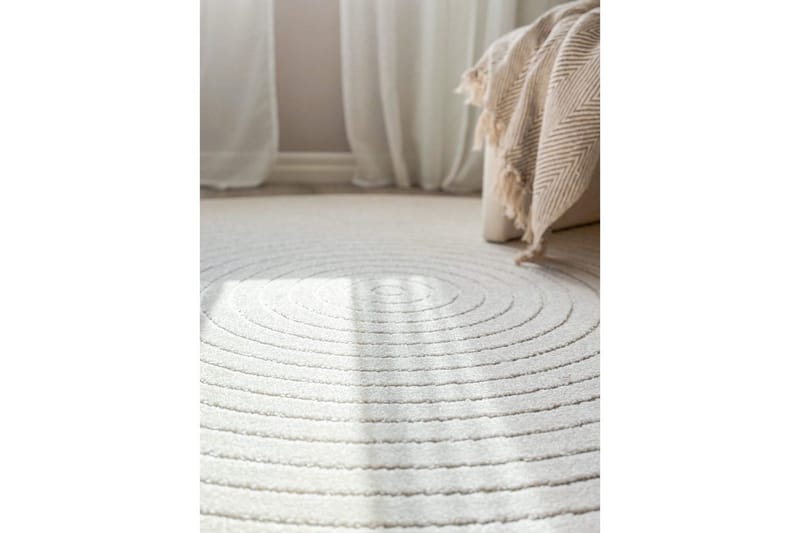 Wiltonmatta Hawaii Circle 280x280 cm, Creme - 280x280 cm, Creme - Textilier & mattor - Mattor - Utomhusmattor