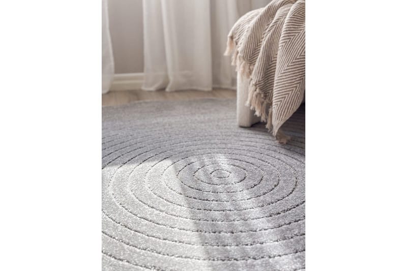 Wiltonmatta Hawaii Circle 280x280 cm, Grå - 280x280 cm, Grå - Textilier & mattor - Mattor - Utomhusmattor