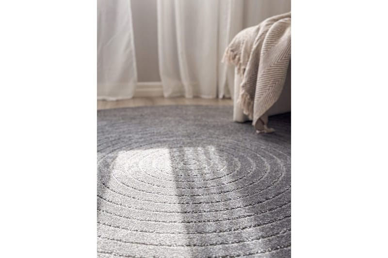 Wiltonmatta Hawaii Circle 280x280 cm, Grafit - 280x280 cm, Grafit - Textilier & mattor - Mattor - Stora mattor