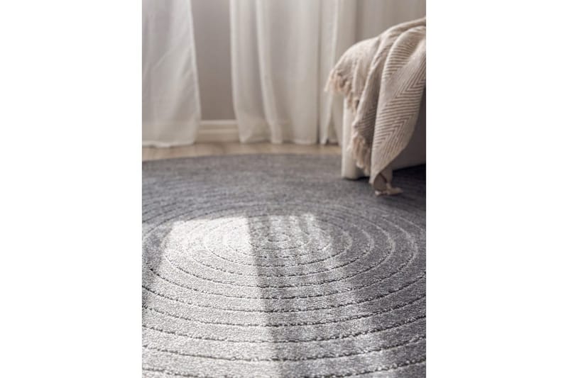 Wiltonmatta Hawaii Circle 280x280 cm, Grafit - 280x280 cm, Grafit - Textilier & mattor - Mattor - Utomhusmattor