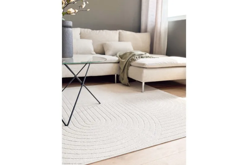 Wiltonmatta Hawaii Shape 200x200 cm, Creme - 200x200 cm, Creme - Textilier & mattor - Mattor - Utomhusmattor