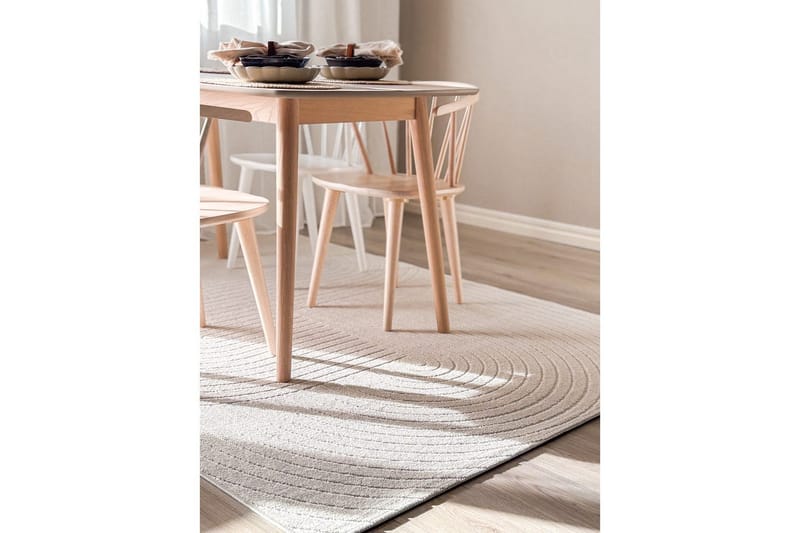 Wiltonmatta Hawaii Shape 200x200 cm, Creme - 200x200 cm, Creme - Textilier & mattor - Mattor - Utomhusmattor