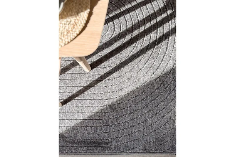 Wiltonmatta Hawaii Shape 200x200 cm, Grafit - 200x200 cm, Grafit - Textilier & mattor - Mattor - Utomhusmattor