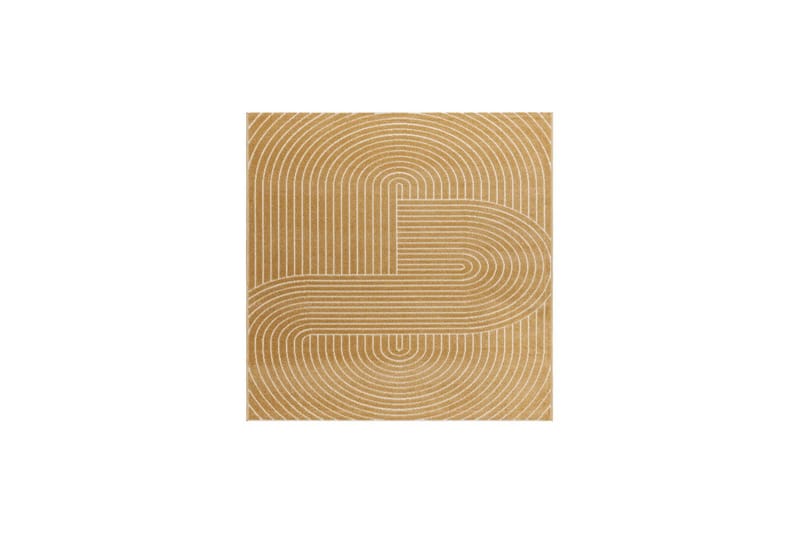 Wiltonmatta Hawaii Shape 200x200 cm, Gul - 200x200 cm, Gul - Textilier & mattor - Mattor - Utomhusmattor