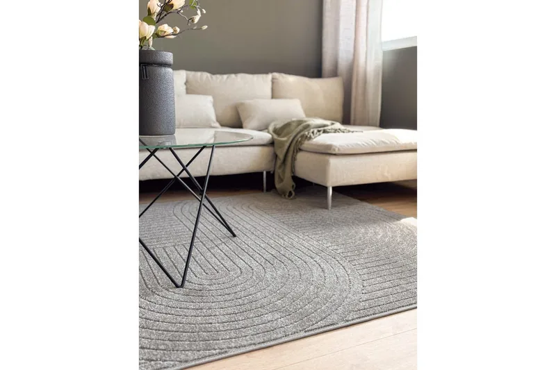 Wiltonmatta Hawaii Shape 240x240 cm, Grå - 240x240 cm, Grå - Textilier & mattor - Mattor - Stora mattor