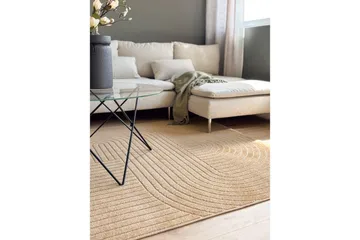 Wiltonmatta Hawaii Shape 240x240 cm, Gul - 240x240 cm, Gul - Textilier & mattor - Mattor - Utomhusmattor