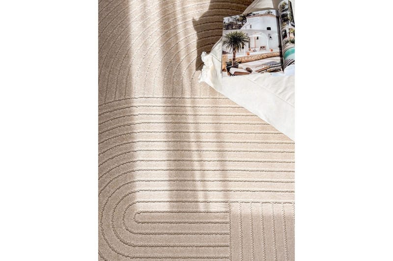 Wiltonmatta Hawaii Shape 240x240 cm, Linne - 240x240 cm, Linne - Textilier & mattor - Mattor - Utomhusmattor