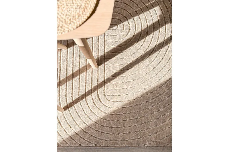 Wiltonmatta Hawaii Shape 240x240 cm, Linne - 240x240 cm, Linne - Textilier & mattor - Mattor - Utomhusmattor