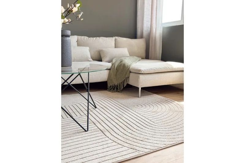 Wiltonmatta Hawaii Shape 240x240 cm, Linne - 240x240 cm, Linne - Textilier & mattor - Mattor - Utomhusmattor