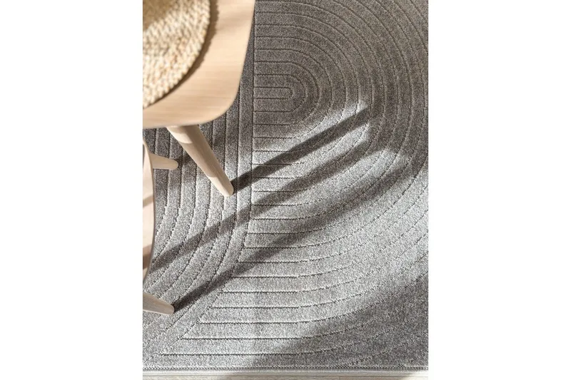 Wiltonmatta Hawaii Shape 280x280 cm, Grå - 280x280 cm, Grå - Textilier & mattor - Mattor - Utomhusmattor