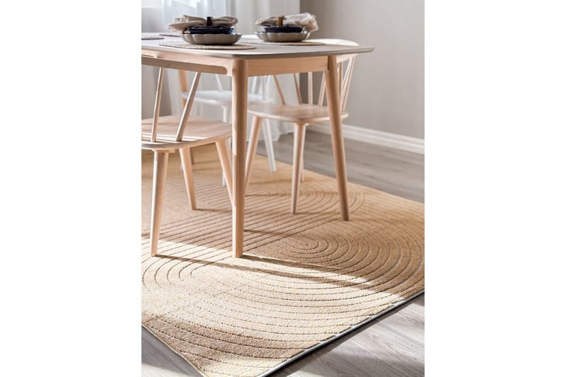 Wiltonmatta Hawaii Shape 280x280 cm, Gul - 280x280 cm, Gul - Textilier & mattor - Mattor - Utomhusmattor