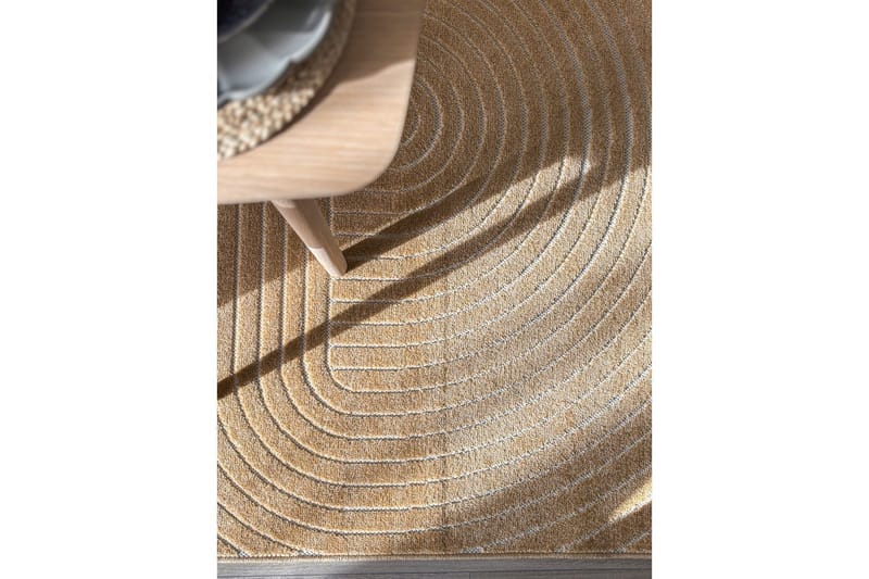 Wiltonmatta Hawaii Shape 280x280 cm, Gul - 280x280 cm, Gul - Textilier & mattor - Mattor - Utomhusmattor