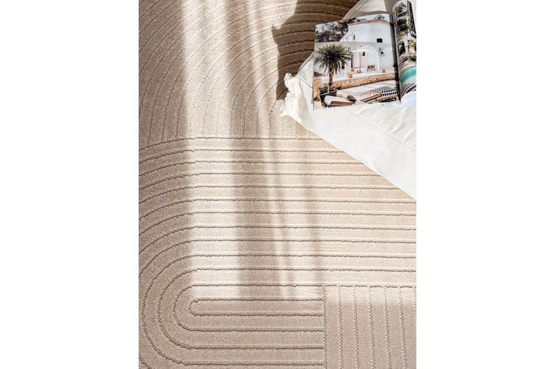 Wiltonmatta Hawaii Shape 280x280 cm, Linne - 280x280 cm, Linne - Textilier & mattor - Mattor - Utomhusmattor