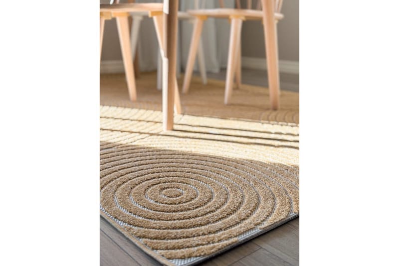 Wiltonmatta Hawaii Trend 240x240 cm, Gul - 240x240 cm, Gul - Textilier & mattor - Mattor - Utomhusmattor