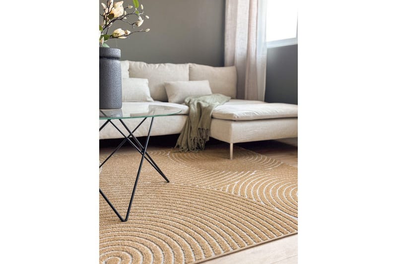 Wiltonmatta Hawaii Trend 280x280 cm, Gul - 280x280 cm, Gul - Textilier & mattor - Mattor - Utomhusmattor