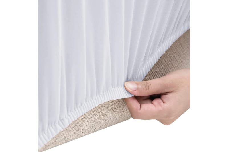 beBasic Sofföverdrag med stretch vit polyesterjersey - Sofföverdrag