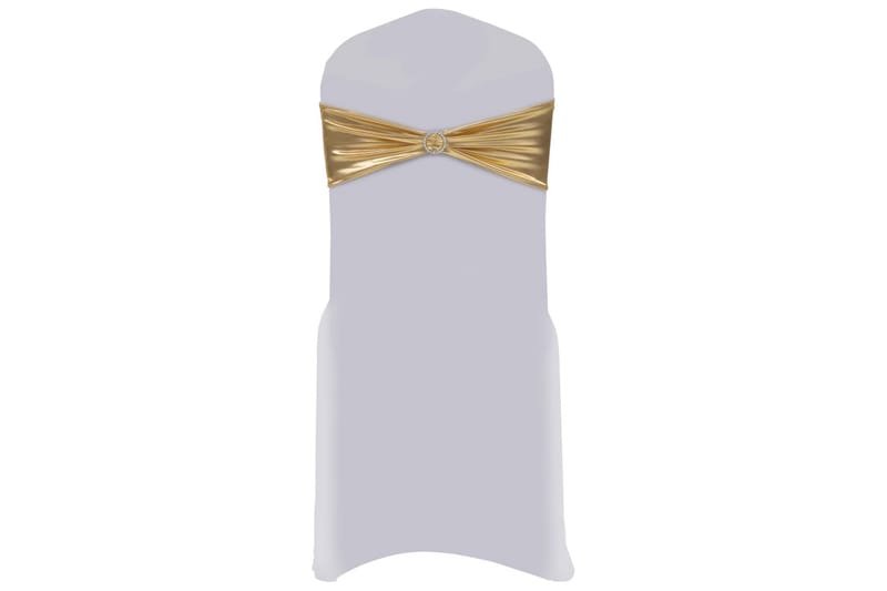 25 st Stolsband stretch diamantspänne guld - Guld - Textilier & mattor - Möbeltextilier - Möbelöverdrag - Stolsöverdrag