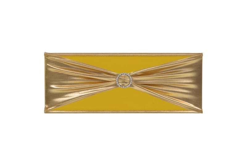 25 st Stolsband stretch diamantspänne guld - Guld - Textilier & mattor - Möbeltextilier - Möbelöverdrag - Stolsöverdrag