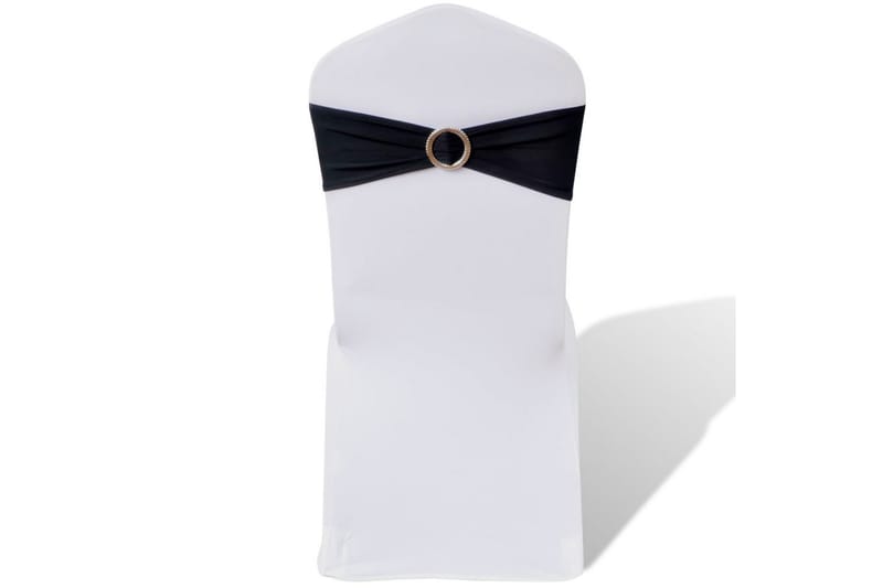25 st svarta dekorativa stolsband med diamantspänne - Textilier & mattor - Möbeltextilier - Möbelöverdrag - Stolsöverdrag
